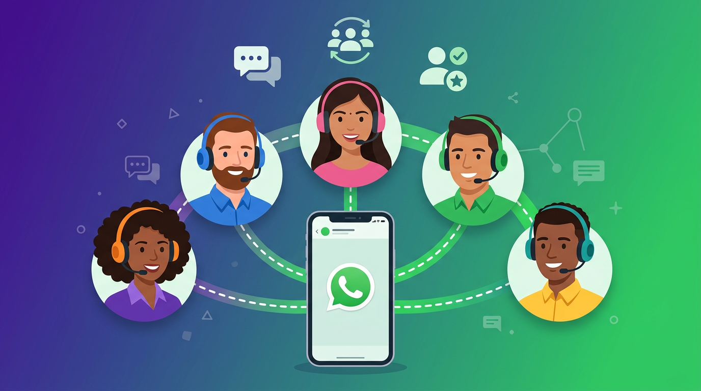 Múltiplos atendentes no mesmo número de WhatsApp